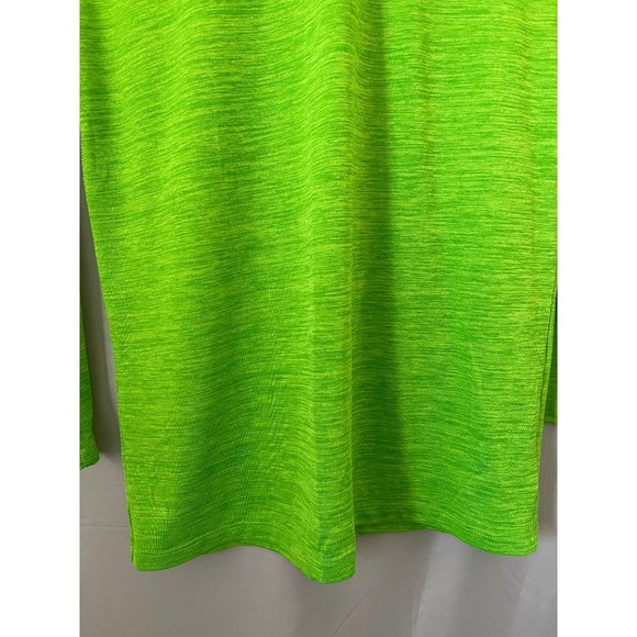 Old Navy Active Green Static Print "Never Quit" Long Sleeve Go-Dry Athletic Tee - Picture 3 of 8